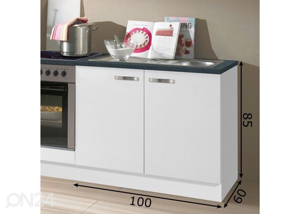 Allaskaappi Lagos 100 cm mitat