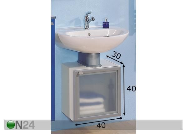 Allaskaappi SYSTEM M mitat