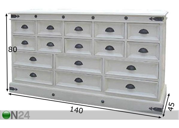 Apteekkarin senkki NORWAY 21 mitat