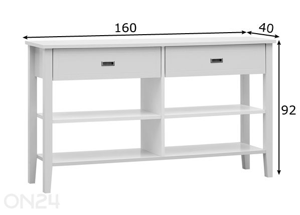 Apupöytä Lass mitat