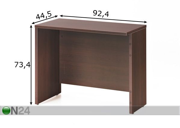 Apupöytä OFFICE mitat