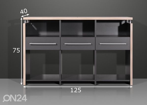 Arkistohylly DUO mitat