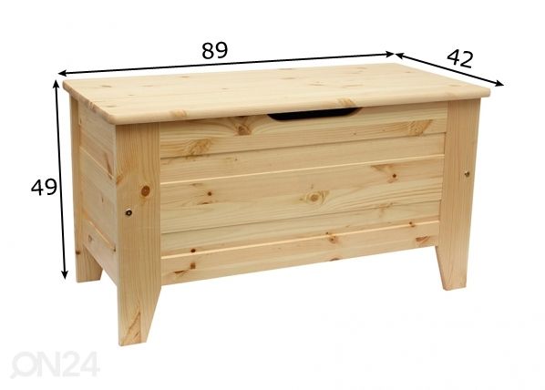 Arkku 89 cm mitat