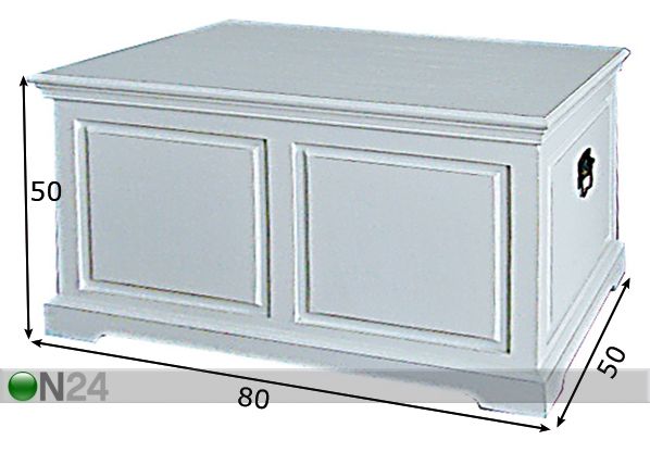 Arkku SNOW -44 mitat