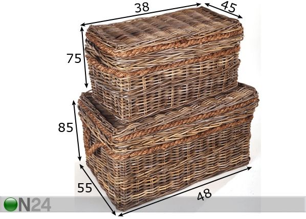 Arkkusetti BABA, 2 kpl mitat