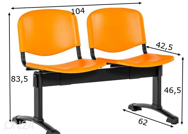 Asiakaspenkki Benches Iso mitat
