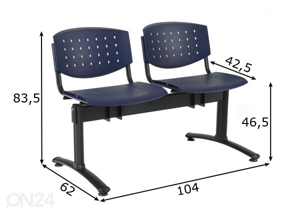 Asiakaspenkki Benches Layer mitat