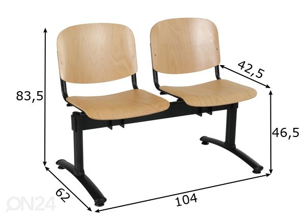 Asiakaspenkki Benches Taurus mitat