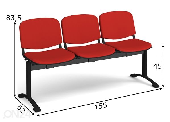 Asiakaspenkki Benches Taurus mitat