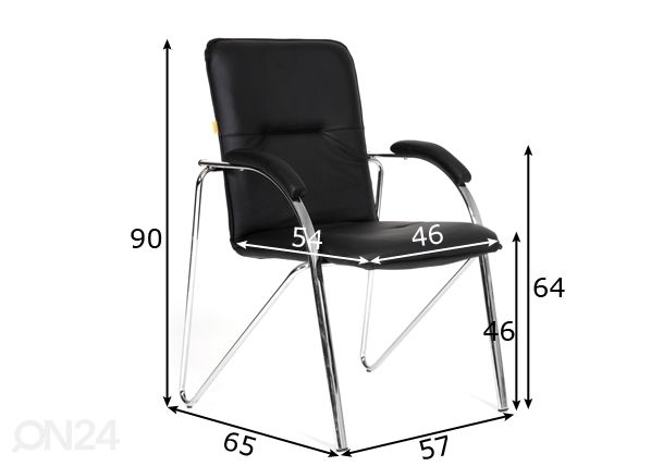 Asiakastuoli Chairman 850 mitat