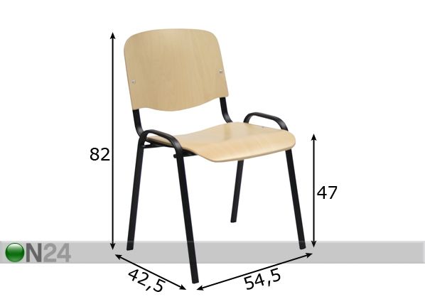 Asiakastuoli ISO mitat