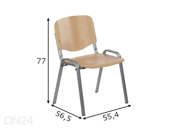 Asiakastuolit 2 kpl mitat