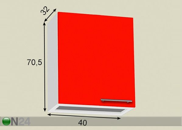 Astiankuivauskaappi 40 cm mitat