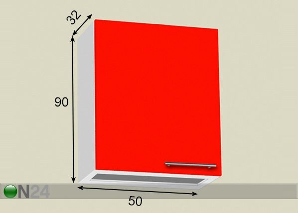 Astiankuivauskaappi 50 cm mitat