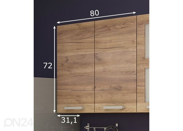 Astiankuivauskaappi 80 cm mitat