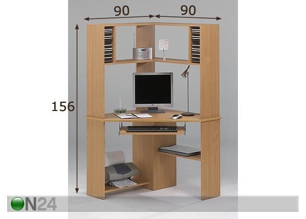 ATK-kulmapöytä BONN mitat