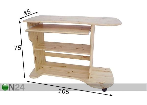 ATK-pöytä mitat