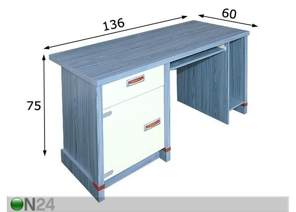 ATK-pöytä TROPIC mitat