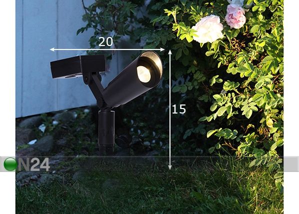 Aurinkokennovalaisimet (2 kpl) mitat