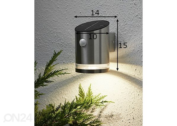 Aurinkokennovalaisin mitat