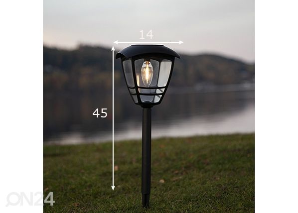 Aurinkokennovalaisin mitat