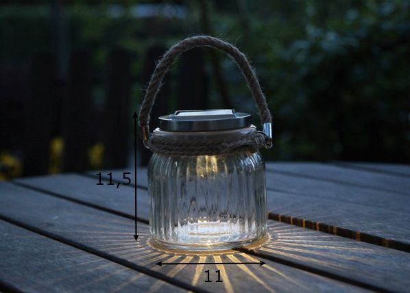 Aurinkokennovalaisin Lyhty LED mitat
