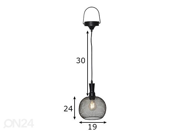 Aurinkokennovalaisin Sunlight mitat