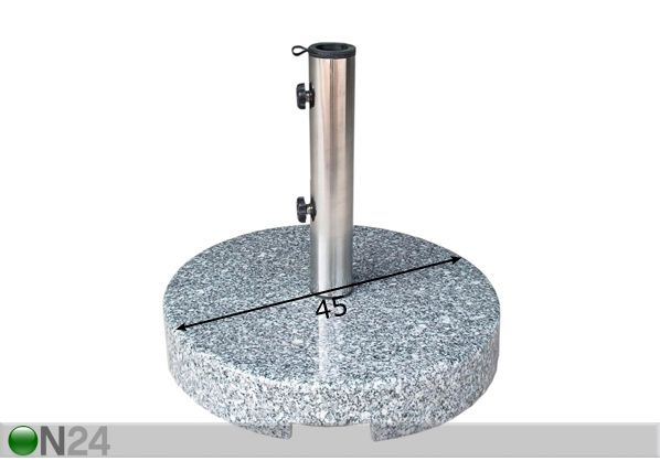 Aurinkovarjon alusta Ø 45 cm mitat