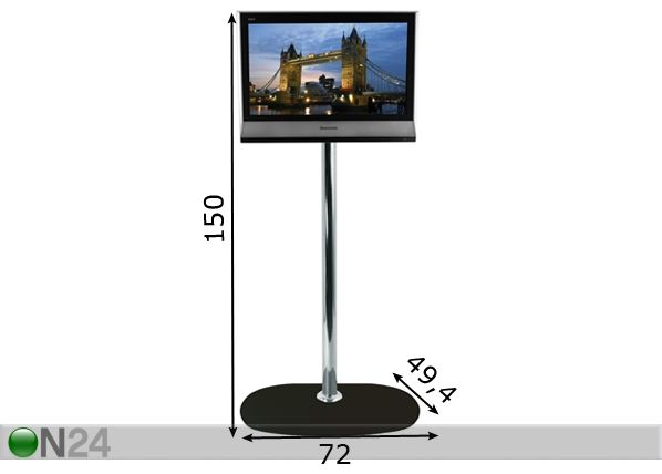AV-pöytä B-Tech BT 4001 mitat