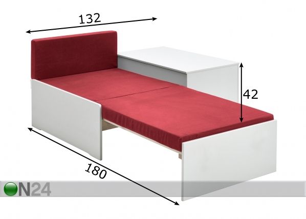 Avattava rahi / varavuode + laatikko For Kids mitat