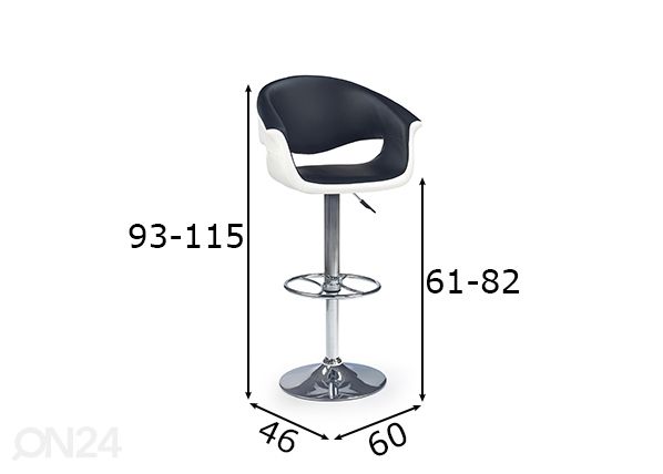 Baariakkara H46 mitat