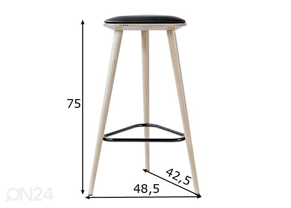 Baarijakkara Finn h75 cm mitat