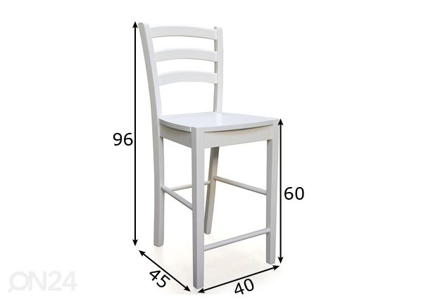 Baarijakkara LORETA h60 cm mitat