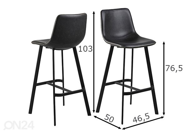 Baarijakkara Oakland, 2 kpl mitat