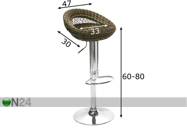 Baarijakkarat, 2 kpl mitat