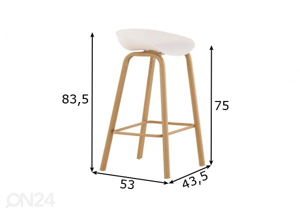 Baarijakkarat Decatur, 2 kpl mitat