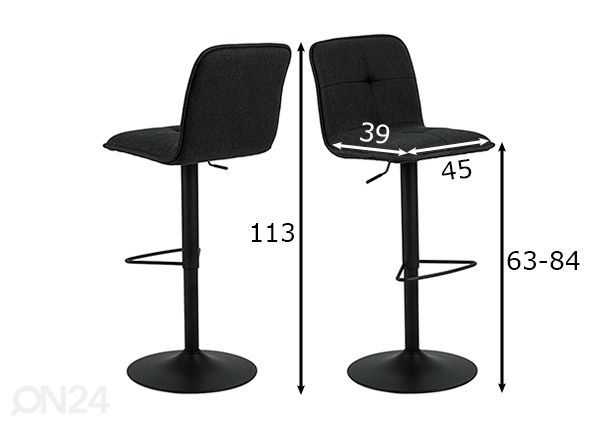 Baarijakkarat Hellen, 2 kpl mitat