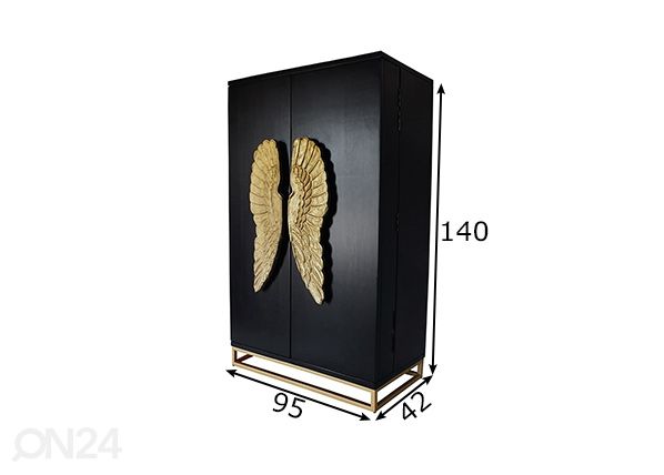 Baarikaappi Angel mitat