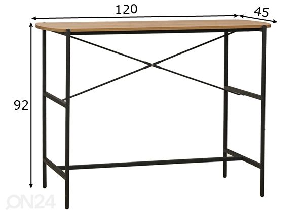 Baaripöytä mitat