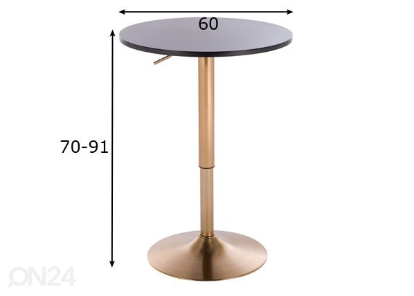 Baaripöytä mitat