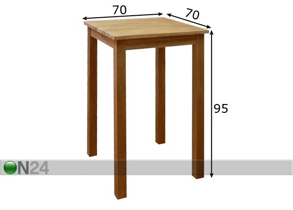 Baaripöytä ARLING mitat
