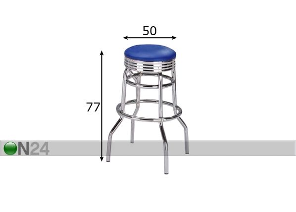 Baarituoli POP, 2 kpl mitat