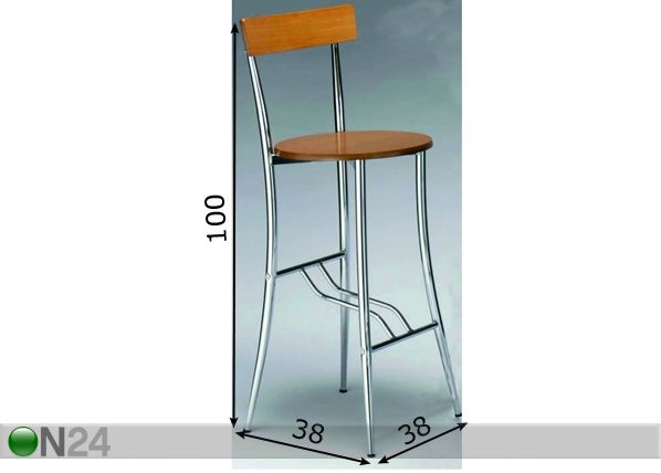 Baarituoli SHARON, 2 kpl mitat
