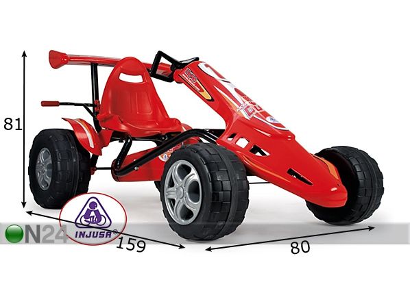 Cartingauto jarruilla DUNE MONSTER mitat