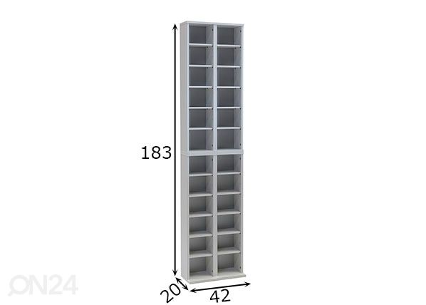 CD/DVD-hylly lmera mitat