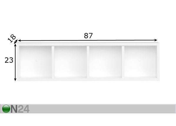 CD/DVD-hylly RIO ART mitat