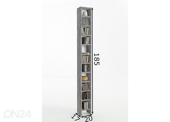 CD/DVD-torni HALLO 2 mitat