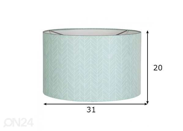 Design kattovalaisin MINT LEAVES mitat