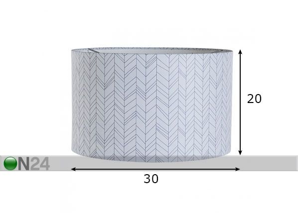 Design kattovalaisin WHITE LEAVES mitat
