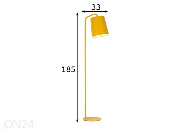 Design lattiavalaisin Stabile mitat